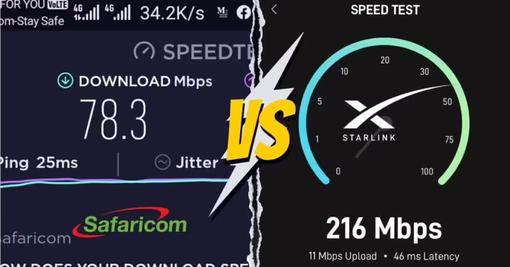 Starlink vs fiber in Kenya