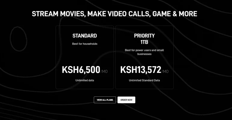 Starlink monthly billing in Kenya