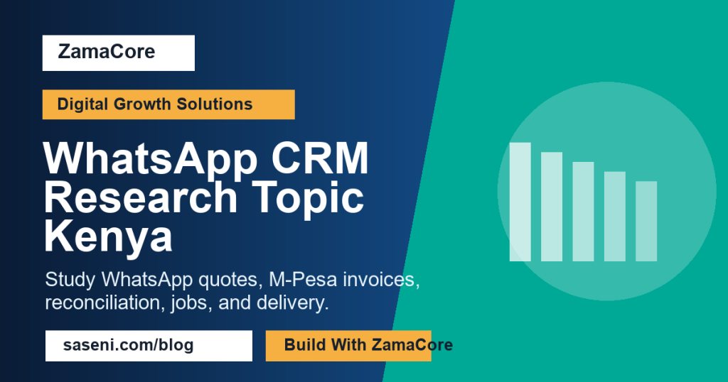 WhatsApp CRM Research Topic Kenya