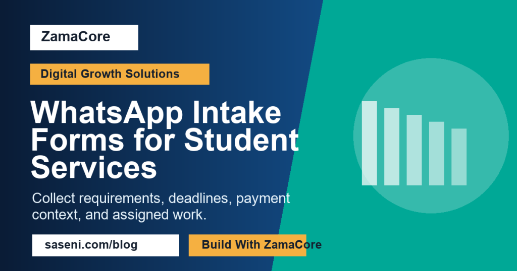 WhatsApp Intake Forms for Student Services