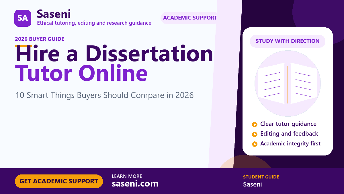Hire a Dissertation Tutor Online by Saseni
