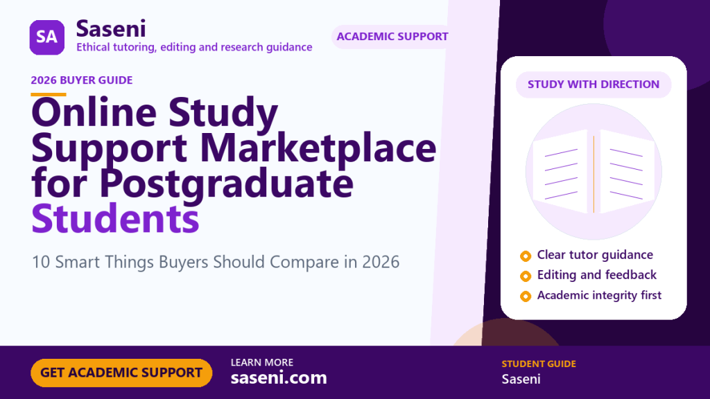 Online Study Support Marketplace for Postgraduate Students