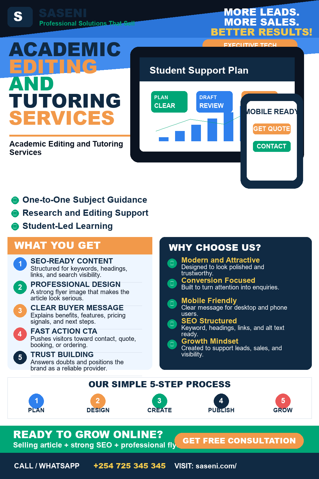 Academic Editing and Tutoring Services